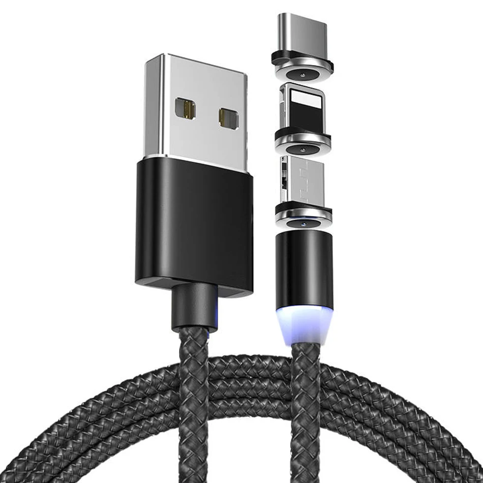 Магнитный USB кабель для быстрой зарядки Type C iPhone 11 магнитное зарядное устройство