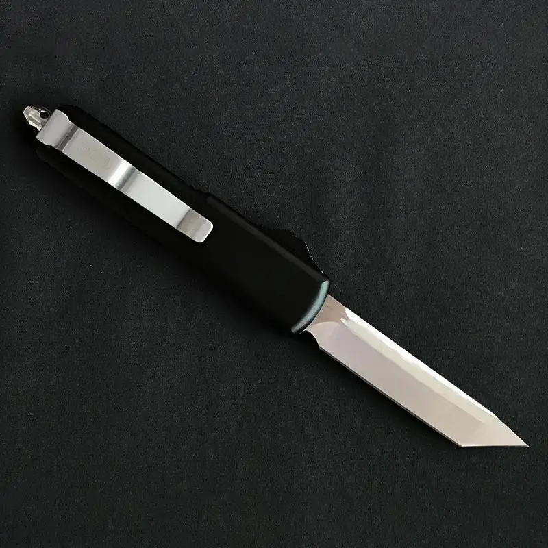 

High quality Micro Folding knife UTX-85 D2 Blade T6 Aluminum (CNC) Handle Outdoor Camping Knives pocket EDC tool GJ5