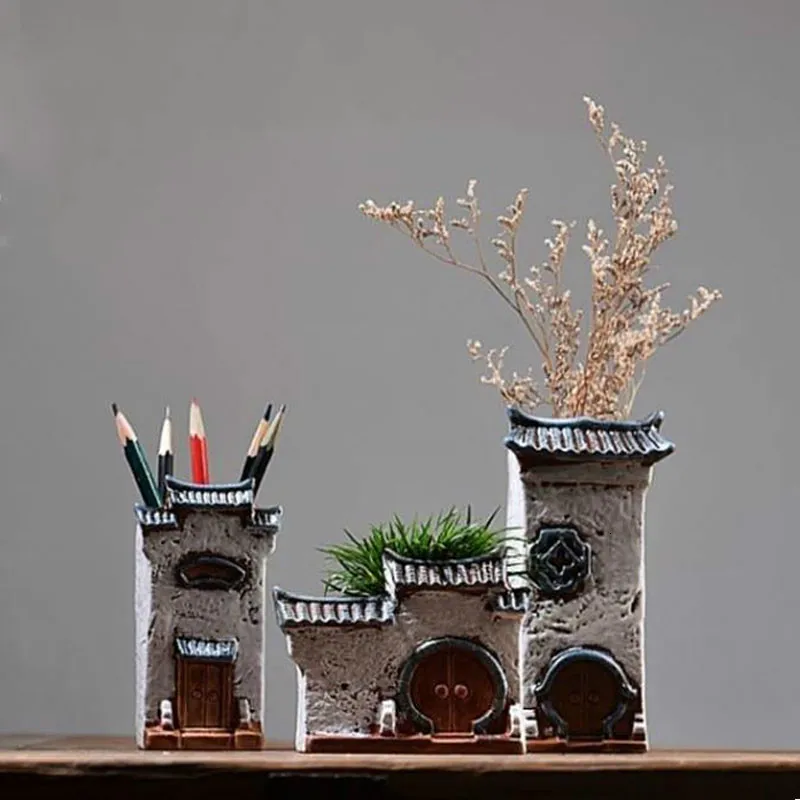 Садовые украшения суккуленты керамические горшечные Садоводство гостиная дом