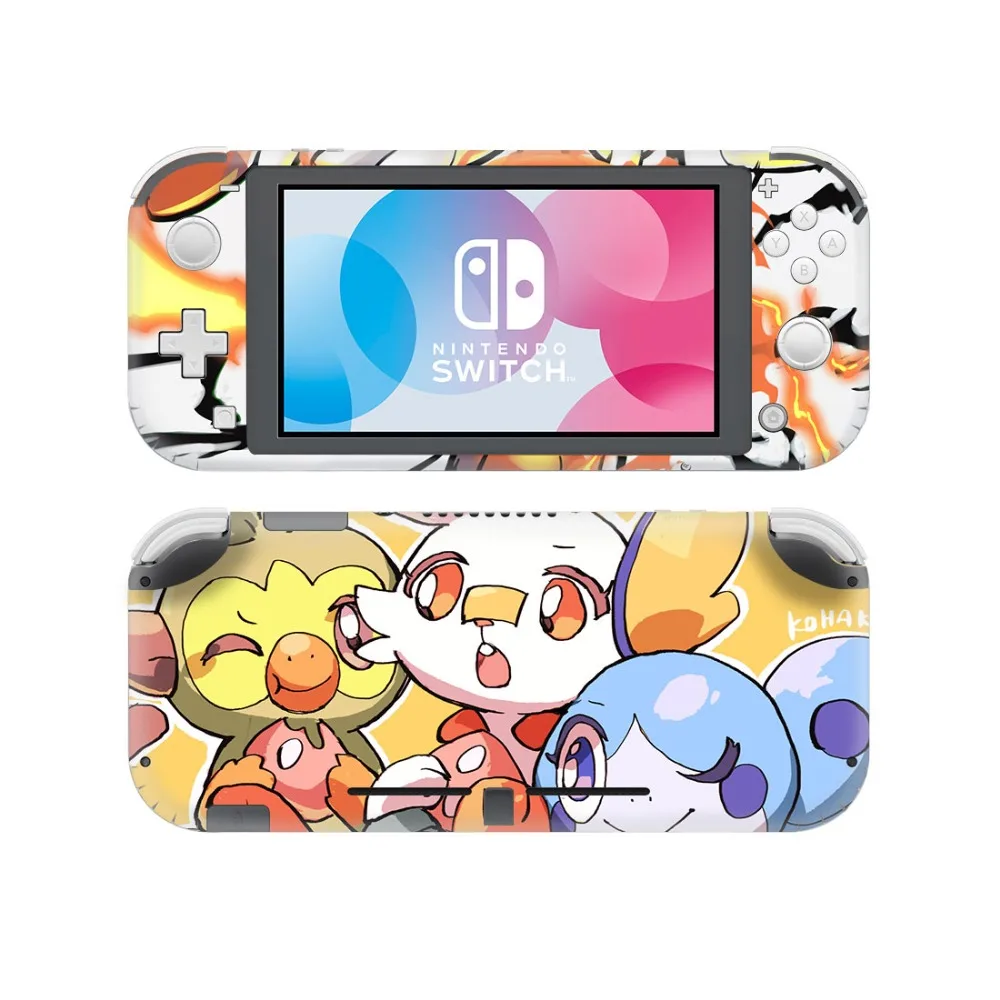 Покемон го Пикачу наклейка на кожу для nintendo Switch Lite консоль и контроллер протектор Joy-con переключатель Lite наклейка на кожу
