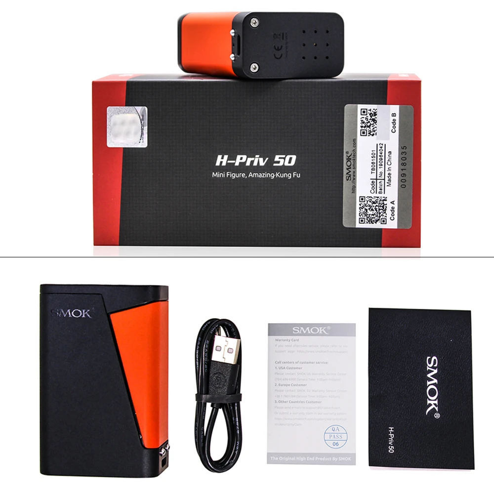 Оригинальный набор для вейпа SMOK H Priv Mini электронная сигарета HPriv Box Mod 50 Вт