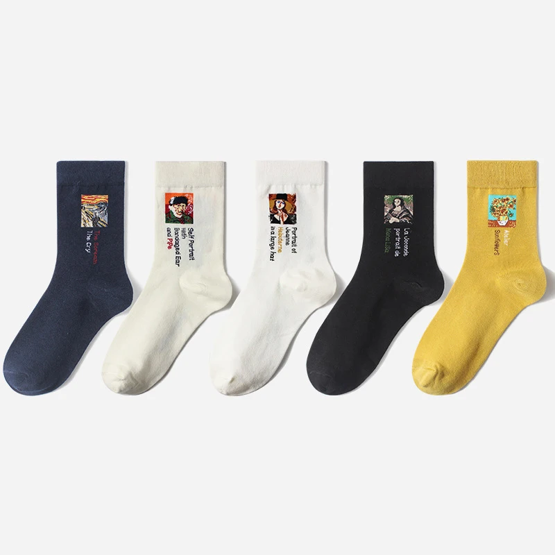 5 пар/упак. женские носки в стиле хараджуку Чулочные изделия с единорогами SChristmas