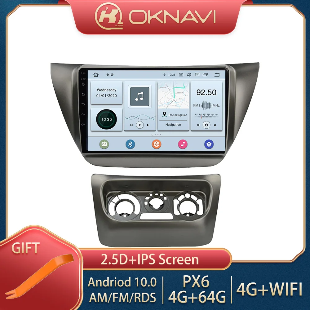 Автомобильное радио OKNAVI No 2 Din Android 9 0 для Mitsubishi Lancer IX 2006 2010 плеер Bluetooth
