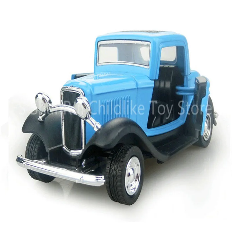 

Восстановленный старинный путь, винтажный автомобиль, игрушка 1:32, литой металлический сплав, модель, игрушки для мальчиков