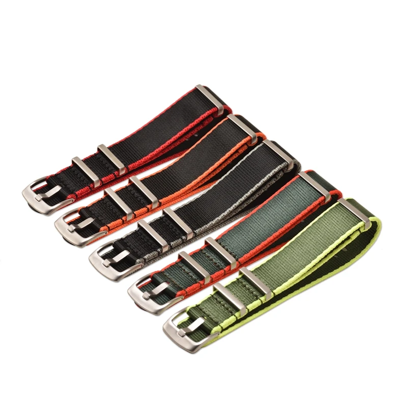 Zulu Canvas Nylon Watchband 20mm 22mm Ring Buckle Nato Men Sport Sweatproof Replacement Bracelet Watch Band Strap