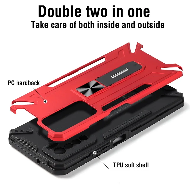 Противоударный Магнитный чехол-подставка для Tecno Camon 17 Pro Spark 6 Go | Мобильные