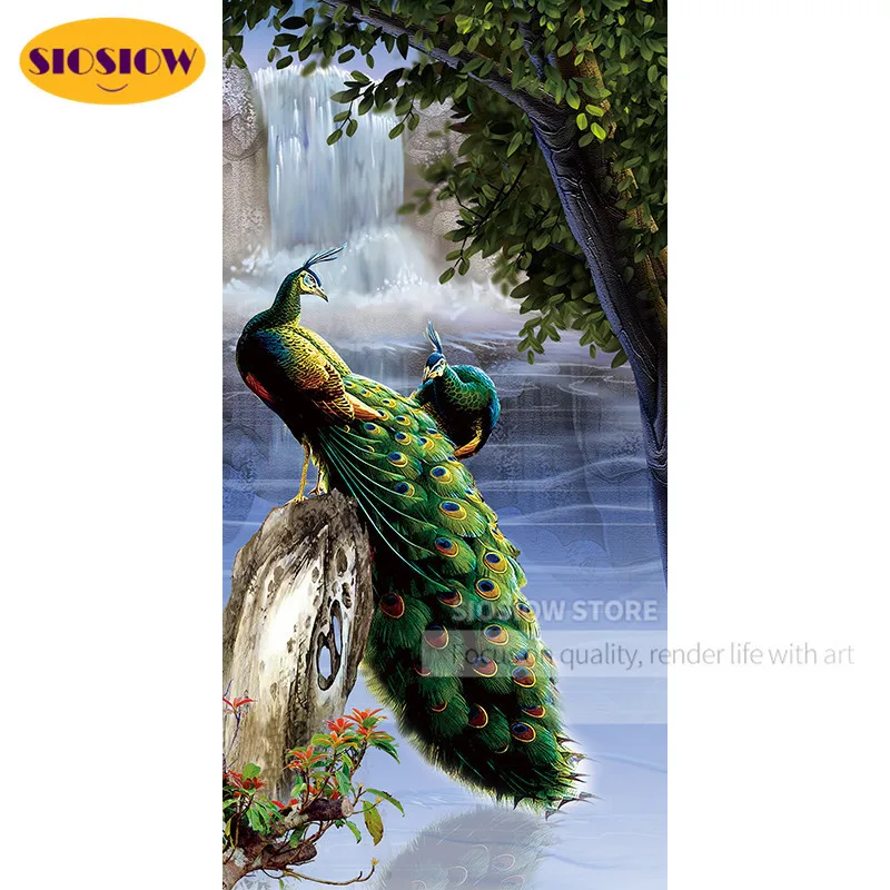 Набор для алмазной вышивки SIOSIOW 5D сделай сам мозаика из квадратных страз с синим