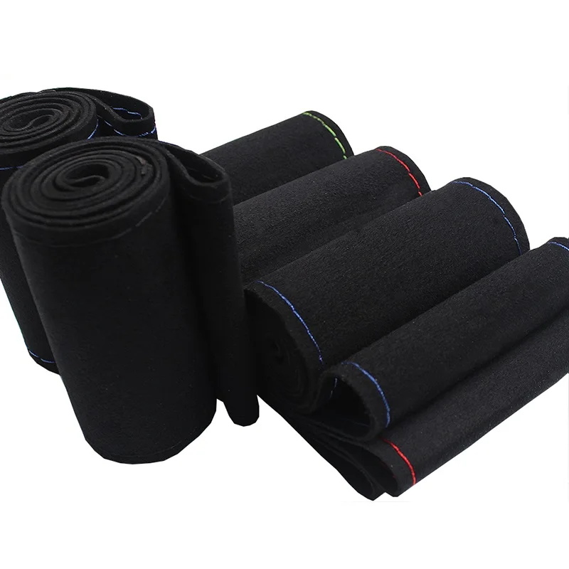 Замшевый чехол для руля 38 см сделай сам с иглами и ниткой Opel BMW Benz Hyundai Kia Ford VW Skoda