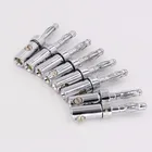 4 шт. Hi End с родиевым покрытием пружинный Банановый штекер для самостоятельной сборки акустического кабеля без логотипа