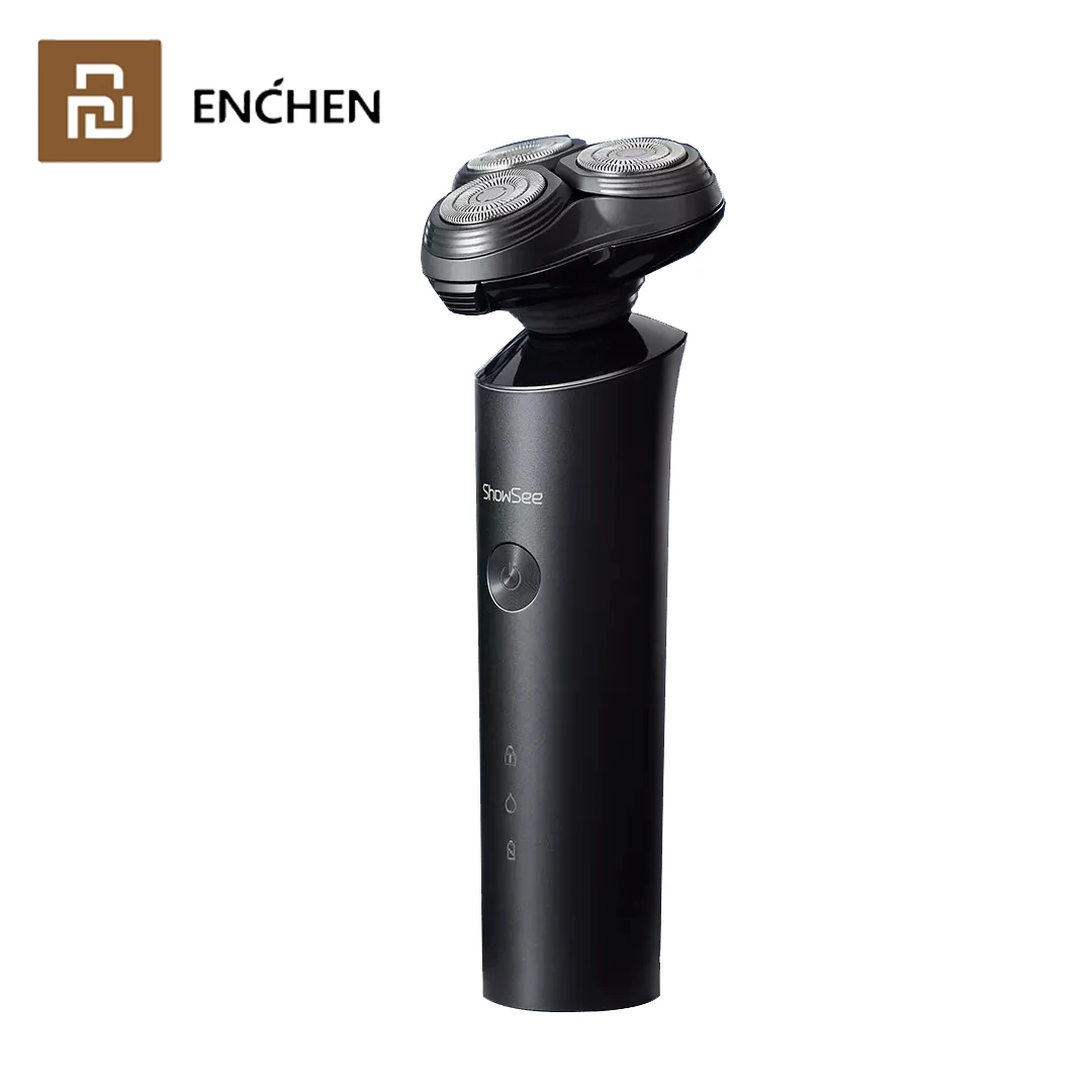 

XIAOMI ShowSee Electric Shaver Razor or Men Dry Wet Beard Trimmer Rechargeable Waterproof Washable Type-C Fast Charge 3D Head