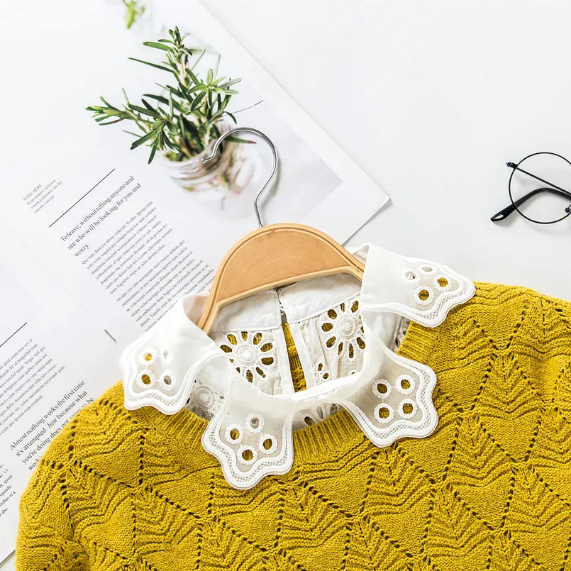 Linbaiway рубашка ложная кукла воротник блузка Женский ложный отворот съемный