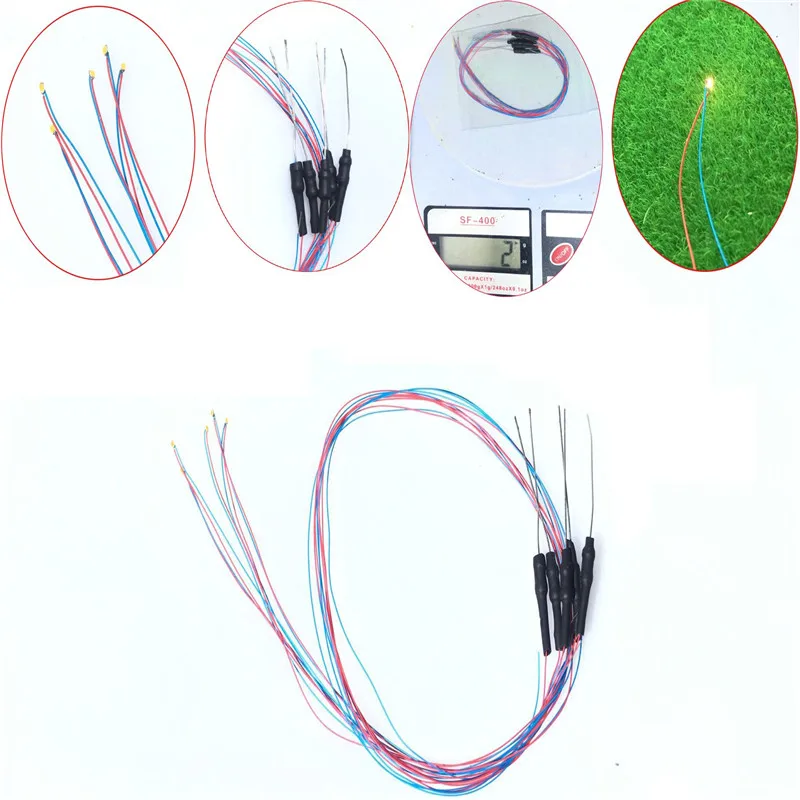 5 шт./лот 0402 SMD модель поезд в масштабе HO N OO предварительно спаянные Micro Litz