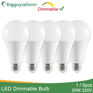 Kaguyahime 5 шт. 3 Вт-24 Вт Высокая яркость E27 светодиодный ная лампа 220 В Светодиодная лампа E27 светильник лампа Bombilla Ampoule 6 Вт 9 Вт 12 Вт 15 Вт 18 Вт 20 Вт