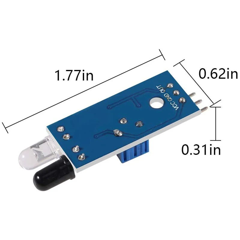 10-дневный датчик обхода препятствий для Arduino Smart Car Robot инфракрасная передача и