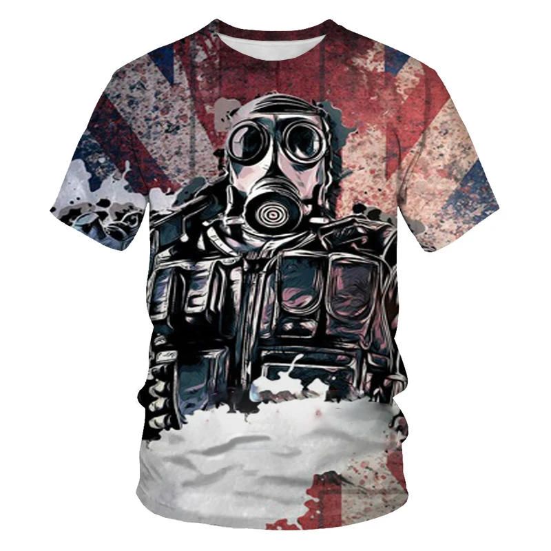 

2021 summer hot sale men's and women's T-shirt fashion 3D Handsome casual sports T-shirt short sleeve O-neck breathable
