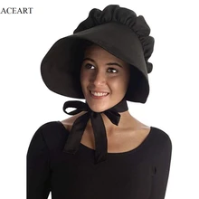 Womens Pilgrim Victorian Bonnet Oversized Maid Cosplay Hat