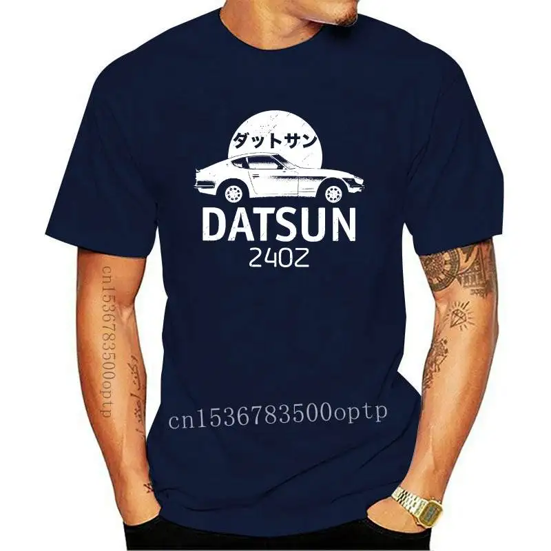 

Новинка 2021, модные футболки с логотипом JDM Datsun 240Z, японская Классическая футболка из 100% хлопка