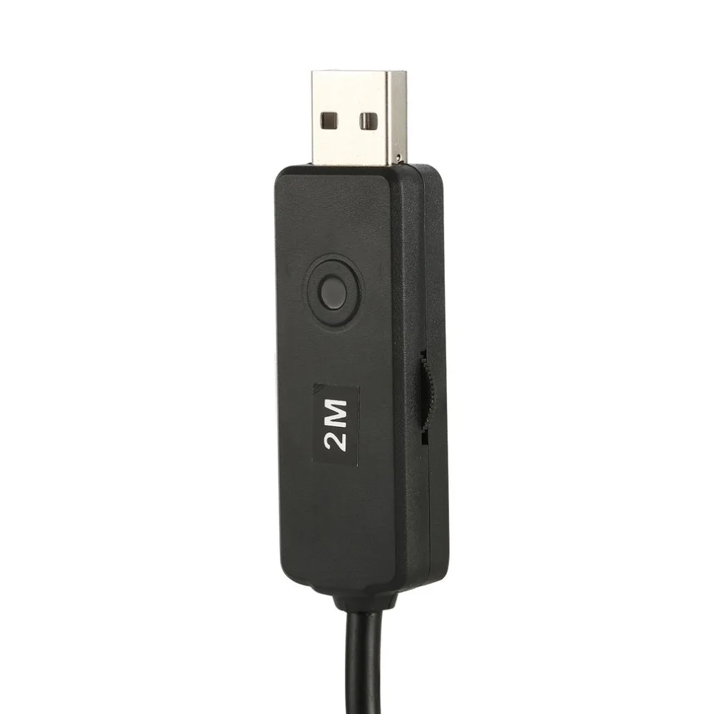 7 мм водонепроницаемый USB бороскоп 2-15 м IP67 6 светодиодный 30MP трубчатый эндоскоп для ПК