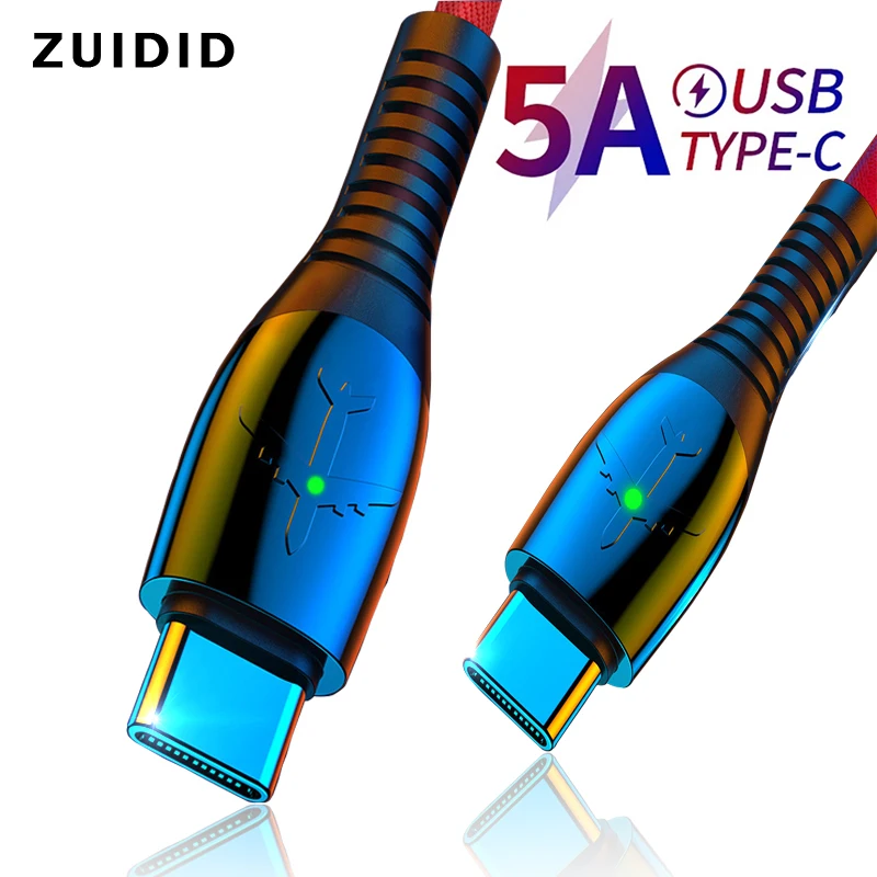 

Кабель USB Type-C, 5 А, для быстрой зарядки Samsung S10 S9 S8 Xiaomi