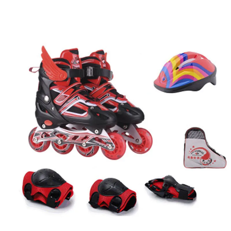 Детский костюм для катания на роликах удобные и дышащие мигающие роликовые