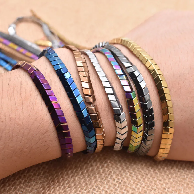 Natural Stone Hematite Beads 6mm Gold/Silver Color Plating Coated Arrow Shape Spacer Loose For Diy Jewelry Marking 15&quot | Украшения и