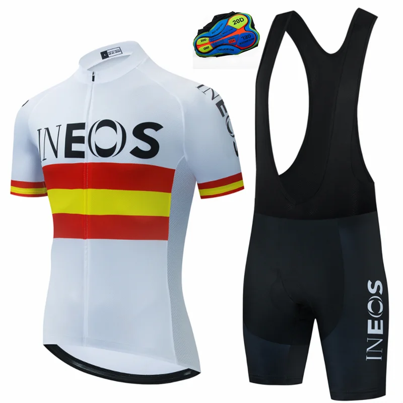 

MTB Bike Breathable Anti-UV Mountian Bicycle Clothes Breathable Suits 2021 INEOS Cycling Team Jersey 20D