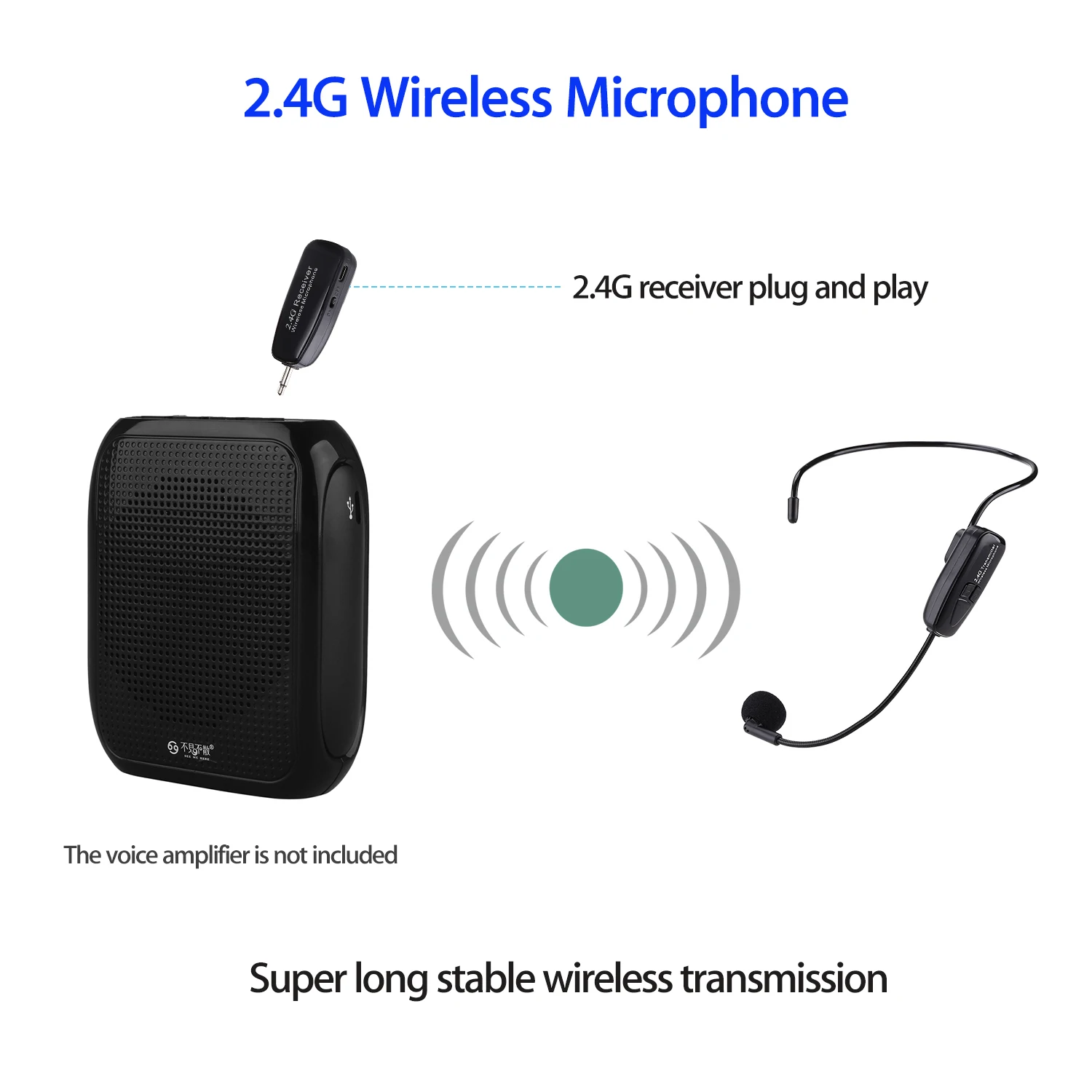 Беспроводной петличный микрофон 2 4 ГГц для голосового усилителя камеры