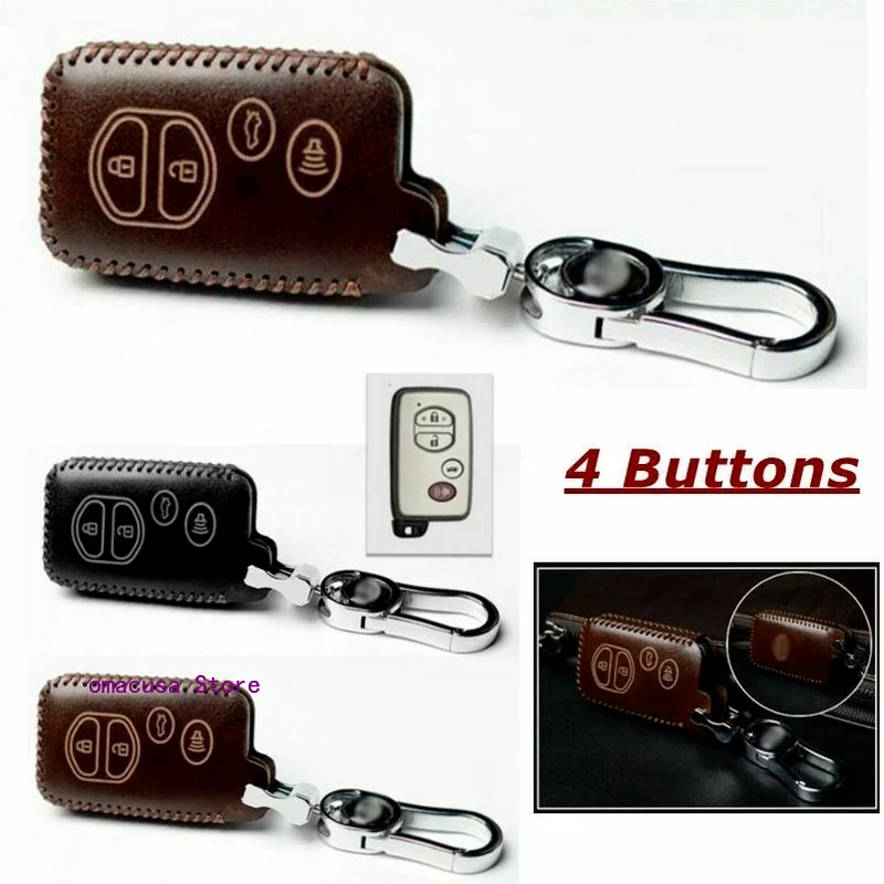 Чехол брелок для автомобильного ключа из натуральной кожи чехол держатель Toyota