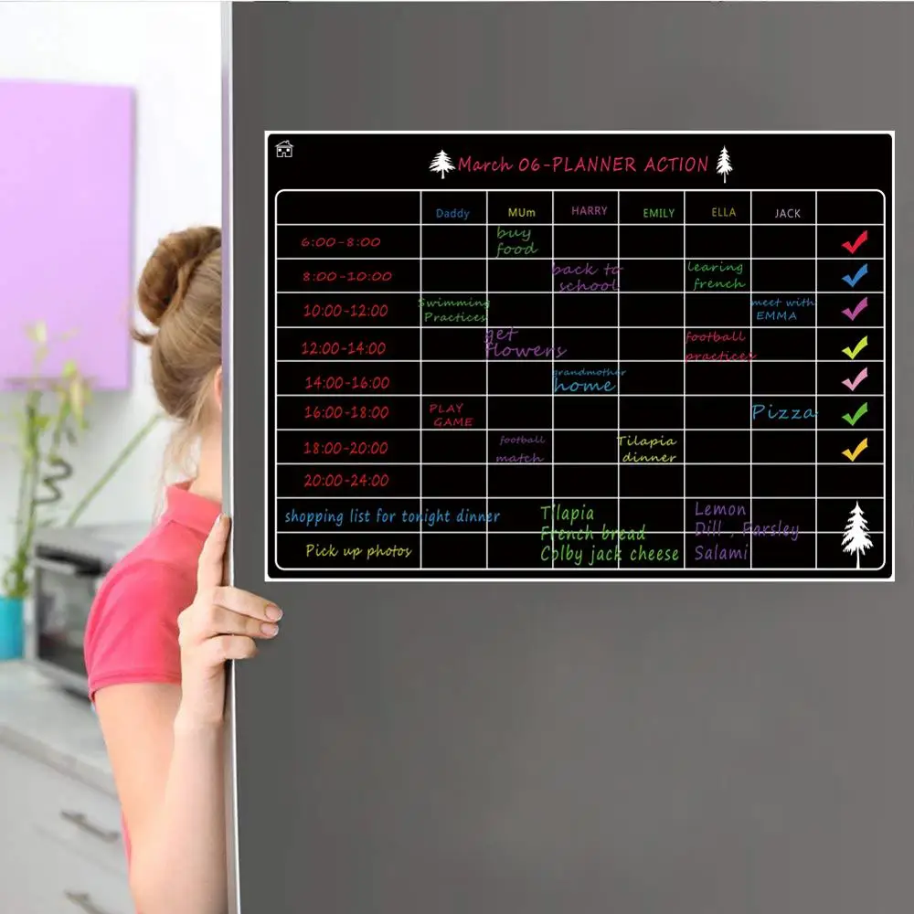 Магнитная доска с календарем для сушки холодильника A3 16 5 ''x 11 8''