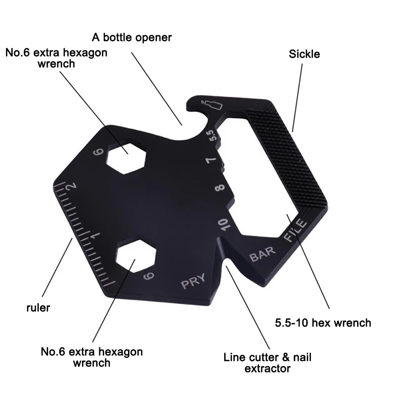 Складной Открыватель для бутылок многофункциональное удобное прочное
