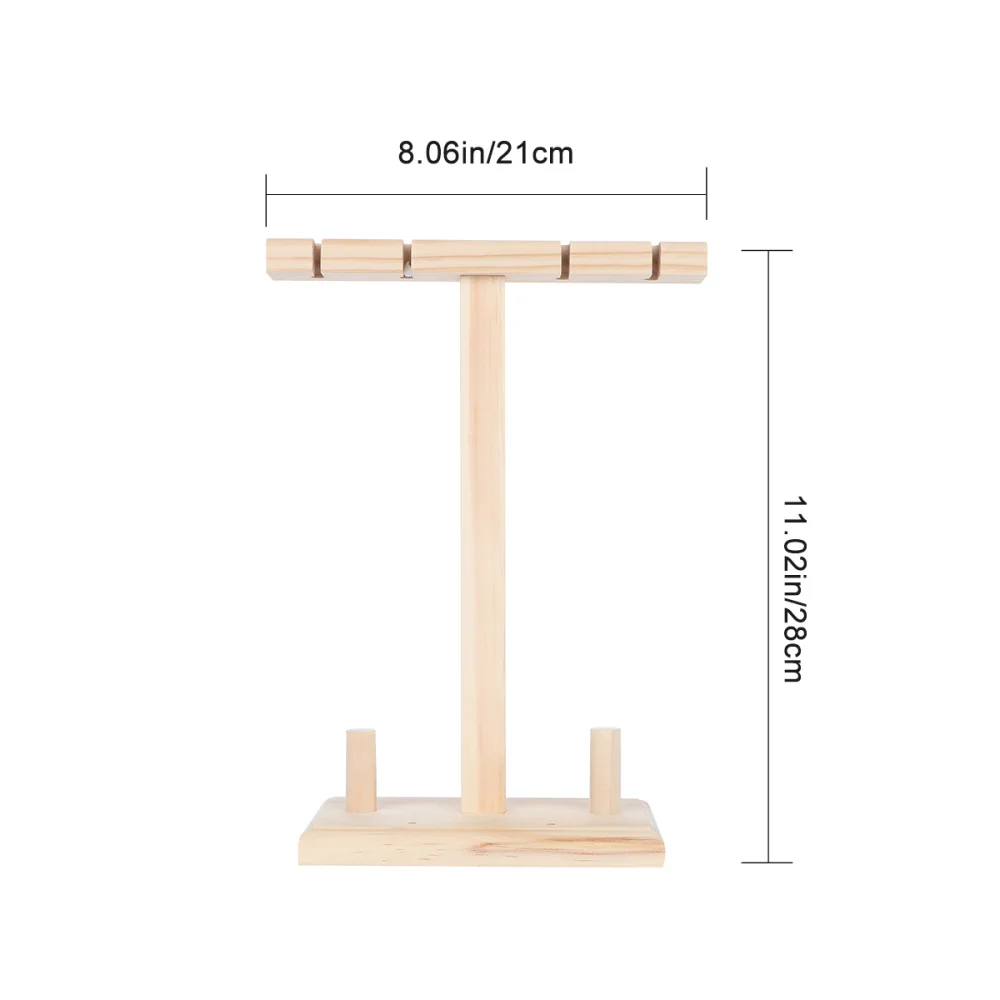 Креативная однотонная деревянная гарнитура витрина для ушей