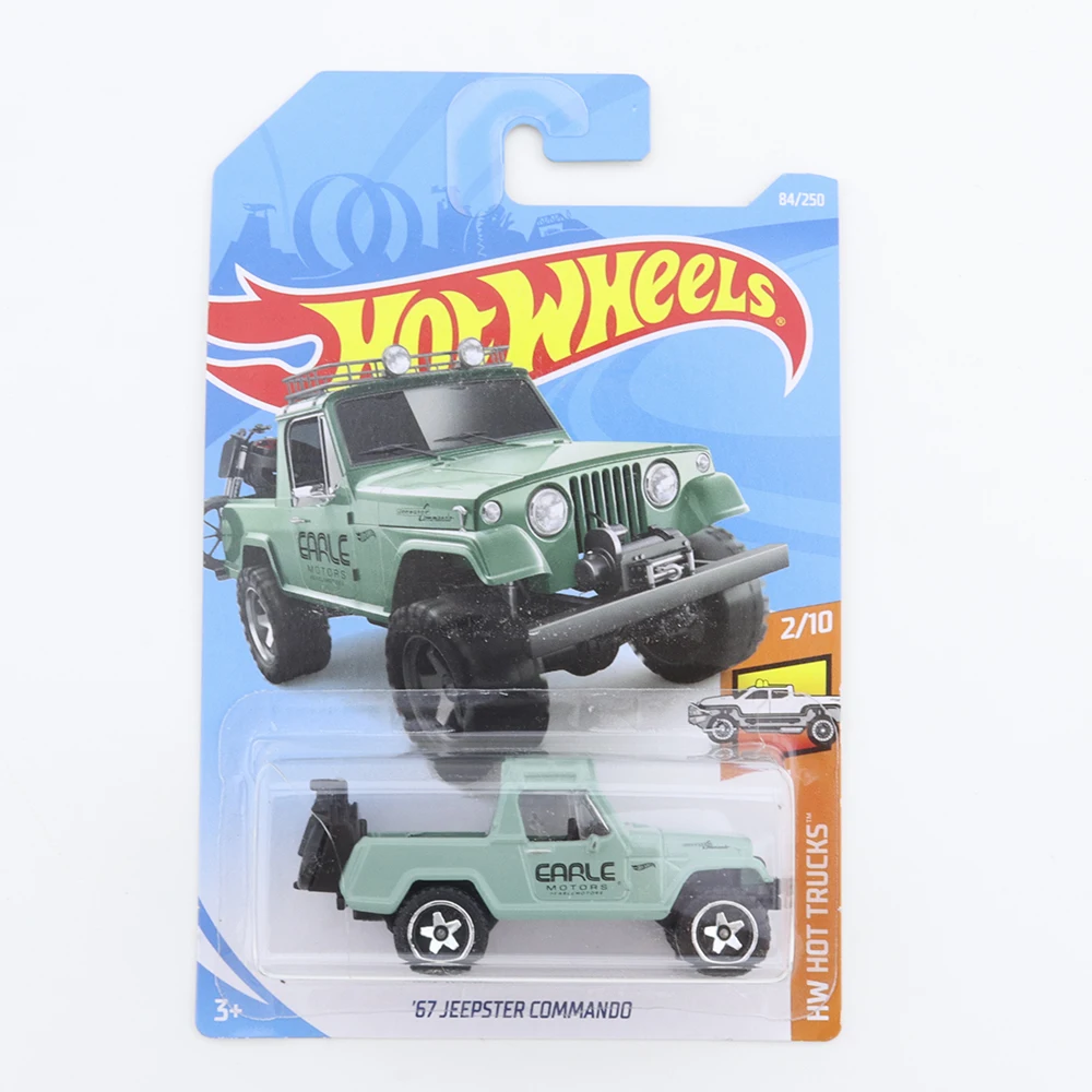 

2019-84 Hot Wheels 67 JEEPSTER COMMANDO Mini Alloy Coupe 1/64 Metal Diecast Model Car Kids Toys Gift