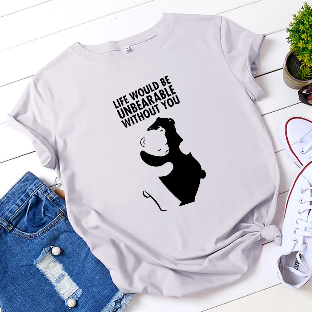 Футболка SINGRAIN женская с коротким рукавом повседневный базовый хлопковый топ