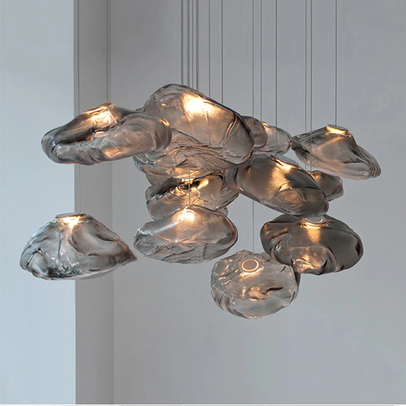 

Светодиодный стеклянный подвесной светильник в скандинавском стиле, индивидуальный потолочный светильник в стиле лофт, декоративная Подв...
