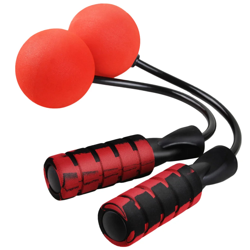 

Jump Rope Adjustable Ropeless Cordless Rope Skipping Wireless Indoor Outdoor Fitness Boxing Training Workout for Adult (Red)