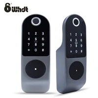 whdt electronic smart lock fingerprint door lock rfid touchscreen codesfobsappkeys keypad door lock for home hotel apartment