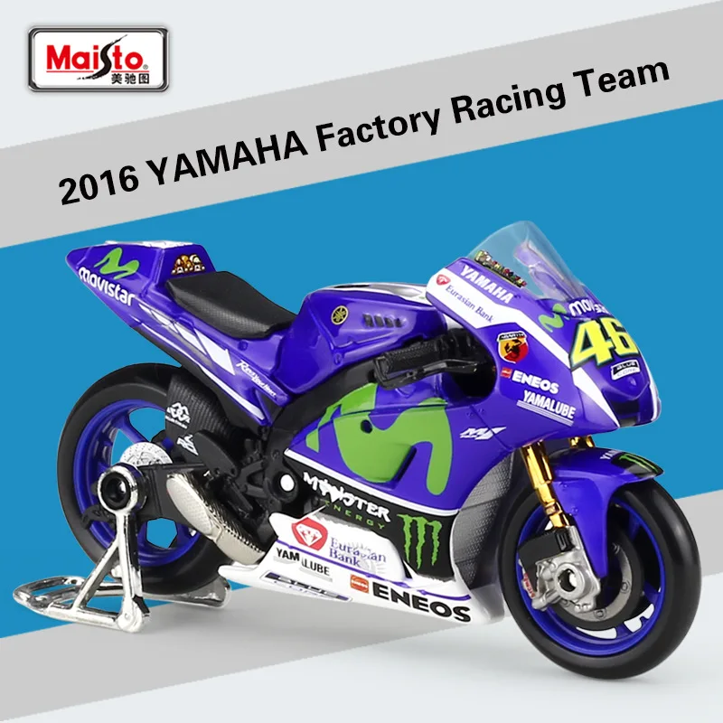 

Maisto 1:18 2016 YAMAHA Factory Racing Team No 99 2018 No 25 No 46 Rose Sport Motorbike Diecast Alloy Motorcycle Road B337