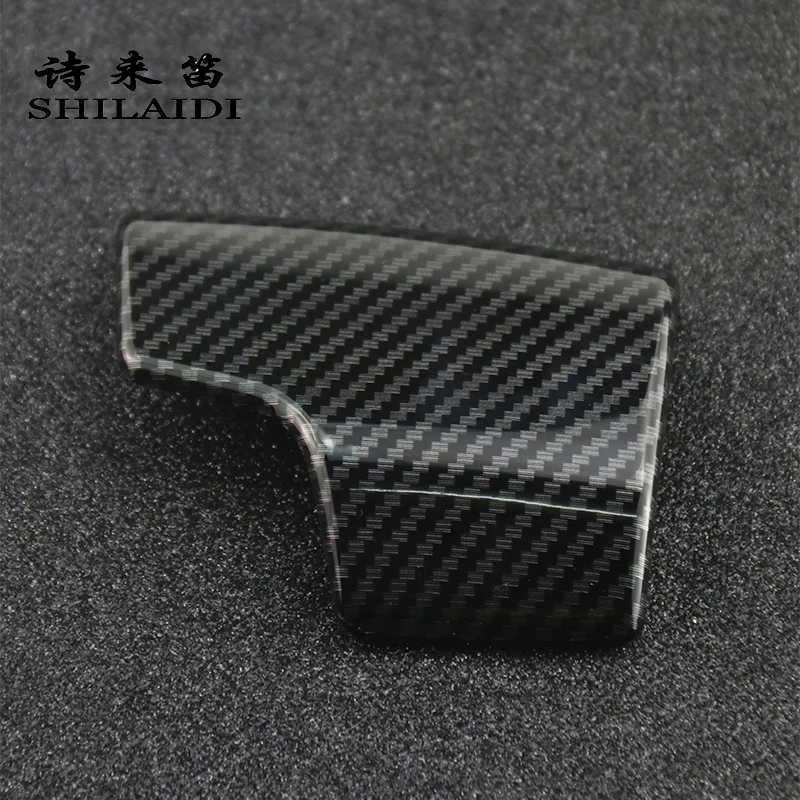 Автомобильный Стайлинг консоль из углеродного волокна ручка переключения