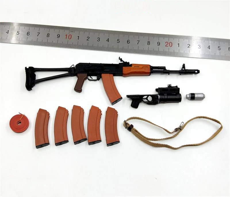 

In Stock For Sale 1/6th Model UD9004 AK74 Weapons Gun Full Set For Usual 12inch Doll Action Collectable