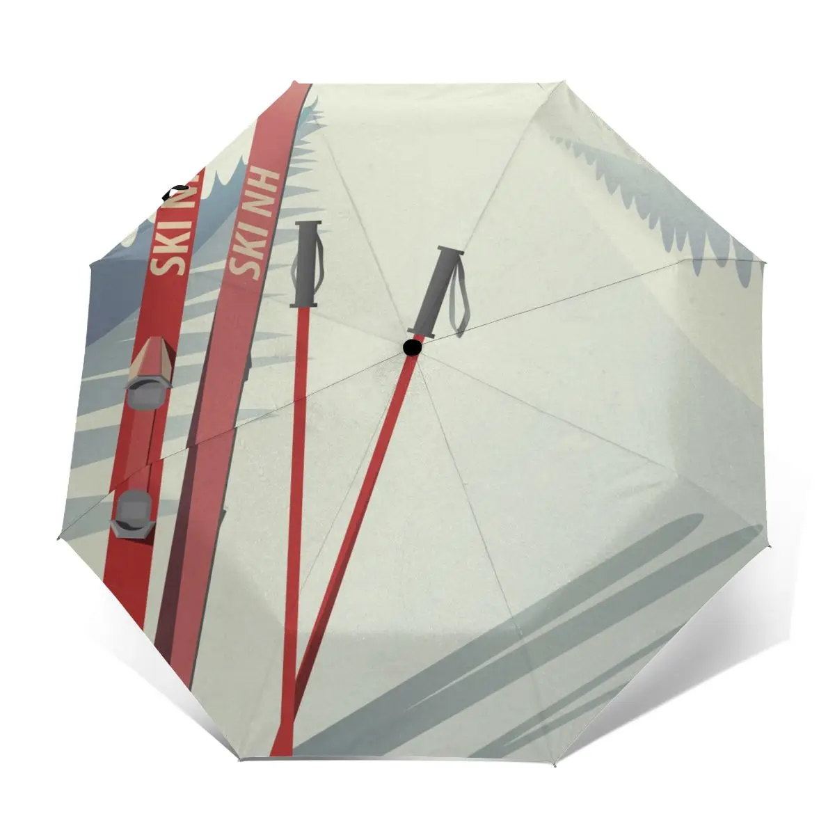 Prezzo Ombrello Automatico Pioggia Donna Ombrello A Tre Pieghe Mountain Ski Poster Ombrello Antivento Ombrello Impermeabile Femminile