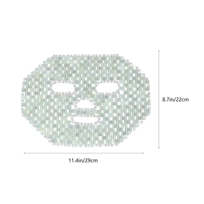 

1pc Natural 100% Jade Mask Stones Anti-Aging Mask Facial Sleeping Face Mask