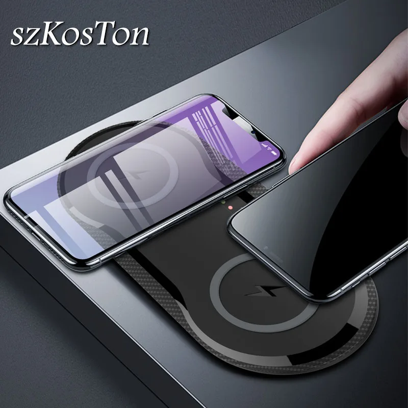 20 Вт Быстрое беспроводное зарядное устройство для Samsung S10 S9 S8 10 Вт двойное Qi Беспроводное зарядное устройство для iPhone 11 XS XR X 8 Plus Apple Watch