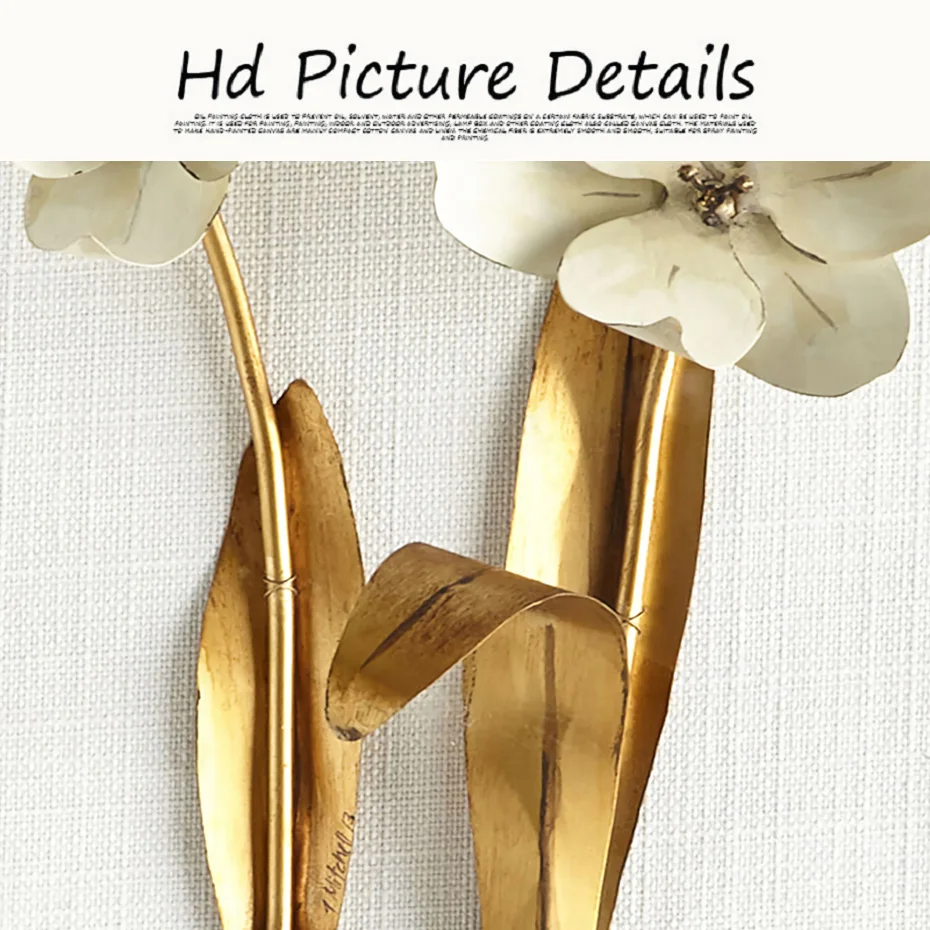 Арт в стиле минимализма золото Фольга тиснением цветок растение свадебная брошь