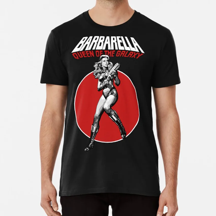 Футболка Barbarella Queen Of The Galaxy Джейн Фонда фильм научная фантастика кинотеатр культ