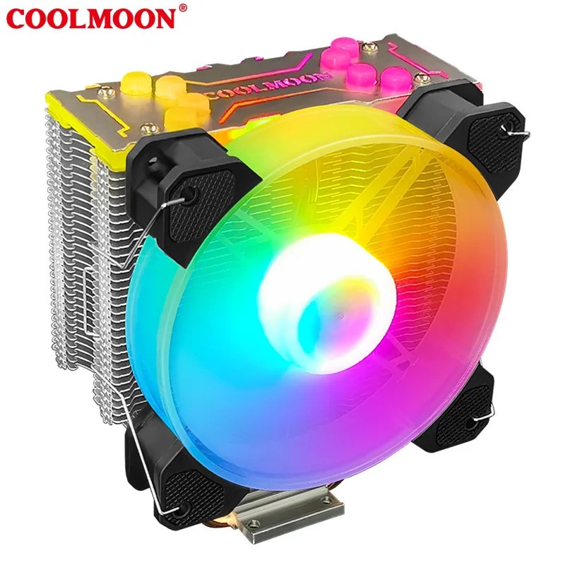 

4 Heat Pipes CPU Cooler RGB 3PIN ARGB 4PIN PWM Quiet Fans For Intel LGA 775 1150 1151 1155 1200 1366 AMD AM3 AM4 Heatsink SATA