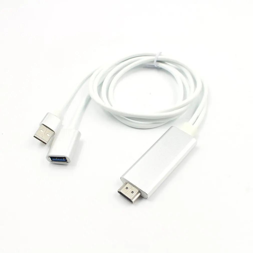 Lighting To HDMI Кабель адаптер экранный преобразователь для Apple мобильный телефон поворота телевизора с тем же