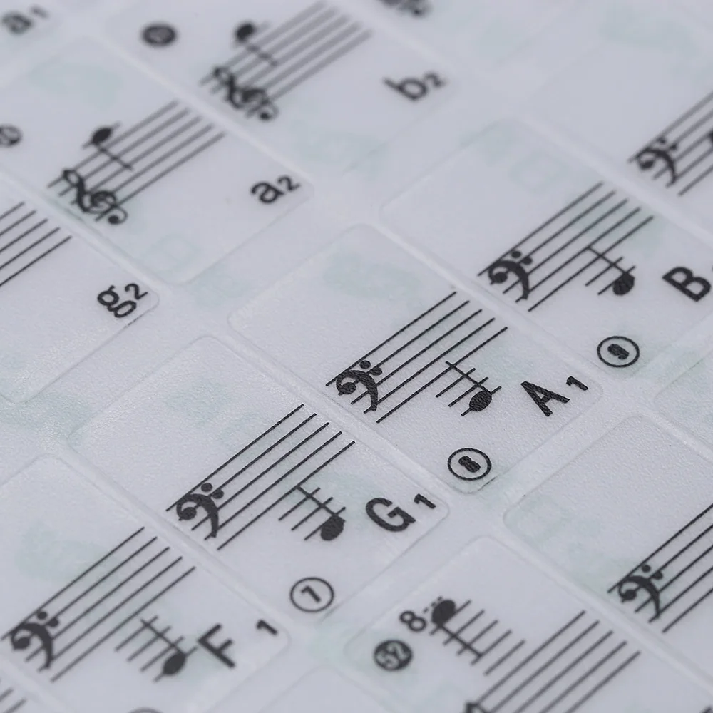 Прозрачная в форме рояля стикер 49/ 61/ 81 клавиши электронная клавиатура Стикеры 88