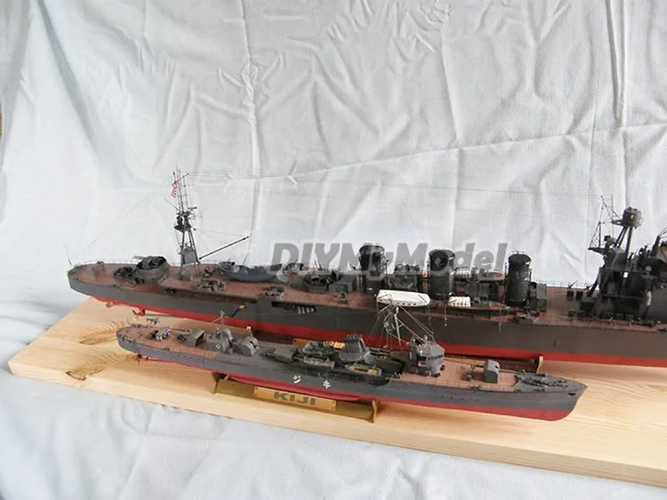 Diymymodel-rompecabezas japon&eacute;s IJN Isuzu light cruiser 1:200, BRICOLAJE, manualidades, Kit de papel, hecho a mano juguete, regalo, utillaje de pel&iacute;cula-5