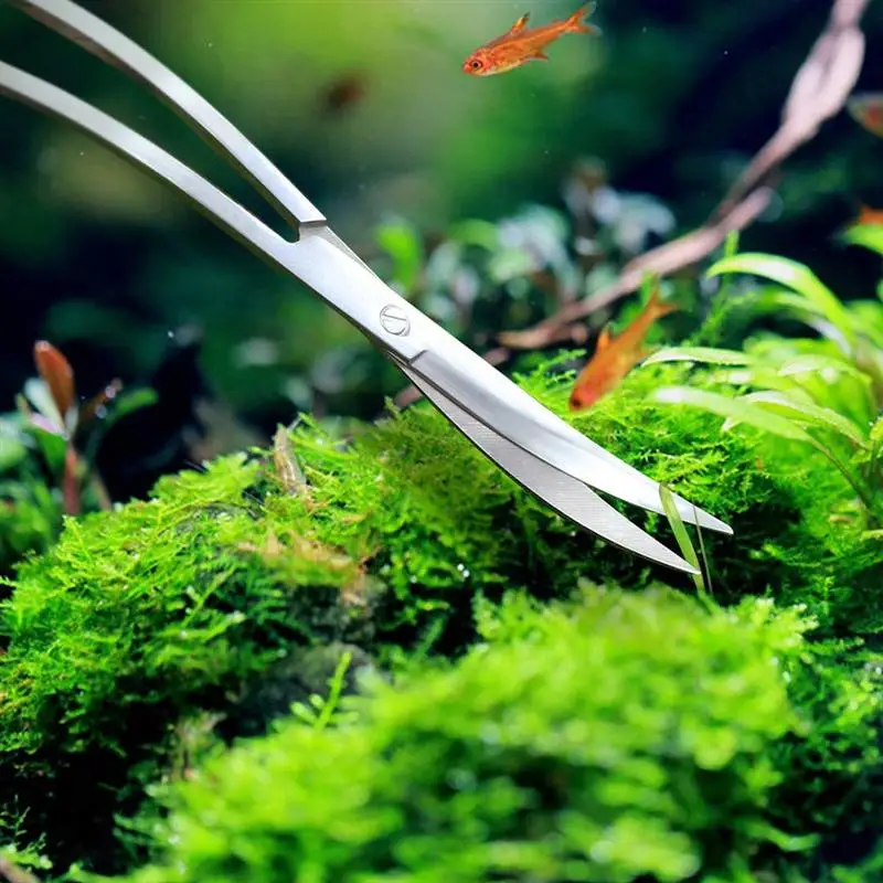 

Stainless Steel Wave Scissors Aquarium Tank Aquatic Plant Tongs Scissors Tools