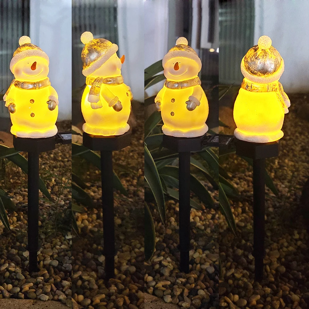 

LED Solar Light Christmas Snowman Outdoor Garden Lawn Path Night Lamp Decor Waterproof Landscape Night Lighting Decoration